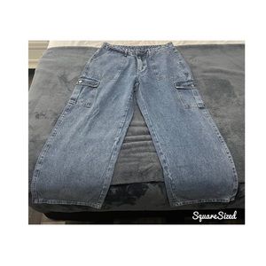 Retro light wash flare jeans